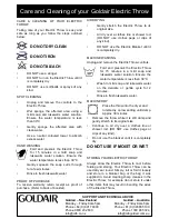 Preview for 5 page of Goldair GEFT200 Operating Manual