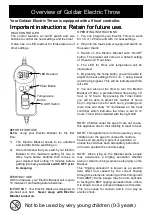 Preview for 3 page of Goldair GEFT215C Operating Instructions Manual