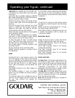 Preview for 4 page of Goldair GEP201 Operating Instructions