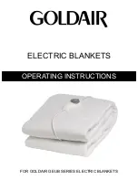 Goldair GEUB SERIES Operating Instructions Manual preview