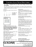 Предварительный просмотр 3 страницы Goldair GFE200B Operating Instructions