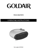 Goldair GFH150 Operating Instructions предпросмотр