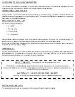 Preview for 3 page of Goldair GFH222 Operating Instructions