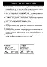 Preview for 4 page of Goldair GFSL Operating Instructions Manual