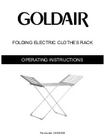 Предварительный просмотр 1 страницы Goldair GHCR200 Operating Instructions