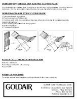 Preview for 3 page of Goldair GHCR200 Operating Instructions