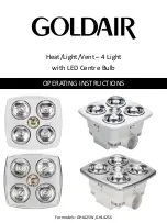Goldair GHL425W Operating Instructions Manual preview