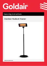 Goldair GHOR100RS Operating Instructions Manual preview