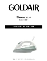 Goldair GI200 Operating Instructions Manual предпросмотр