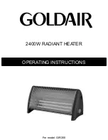 Предварительный просмотр 1 страницы Goldair GIR300 Operating Instructions