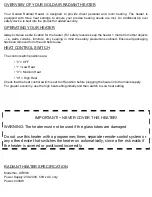 Preview for 3 page of Goldair GIR300 Operating Instructions