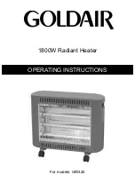 Goldair GIR320 Operating Instructions preview