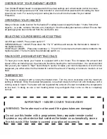 Preview for 3 page of Goldair GIR400 Operating Instructions