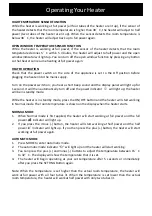 Preview for 9 page of Goldair GIR500 Operating Instructions Manual