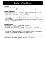 Preview for 10 page of Goldair GIR500 Operating Instructions Manual