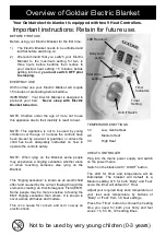 Preview for 3 page of Goldair GLB350-SK Operating Instructions Manual