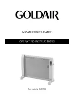 Goldair GMH200 Operating Instructions Manual preview