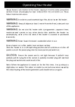 Preview for 8 page of Goldair GMH211 Operating Instructions Manual