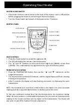 Preview for 8 page of Goldair GMH280 Operating Instructions Manual