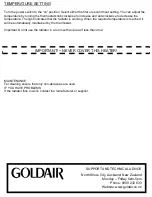 Preview for 5 page of Goldair GMH310 Operating Instructions Manual