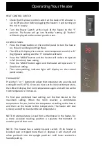 Preview for 8 page of Goldair GMH325 Operating Instructions Manual