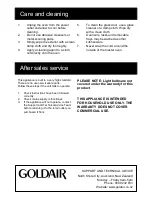Preview for 7 page of Goldair GMO300 Operating Instructions Manual