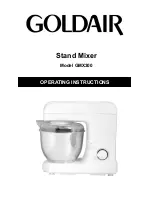 Goldair GMX300 Operating Instructions Manual preview