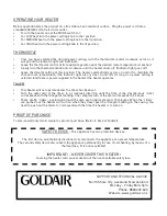 Предварительный просмотр 4 страницы Goldair GOC137T Operating Instructions