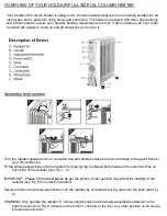 Предварительный просмотр 3 страницы Goldair GOC1411TH Operating Instructions Manual