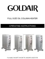 Предварительный просмотр 1 страницы Goldair GOC207T Operating Instructions Manual