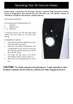 Preview for 9 page of Goldair GOC2111 Operating Instructions Manual