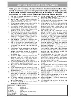 Preview for 2 page of Goldair GPDH400 Operating Instructions Manual