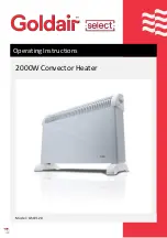 Предварительный просмотр 1 страницы Goldair GSCV120 Operating Instructions Manual