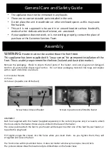 Preview for 4 page of Goldair GSCV120 Operating Instructions Manual