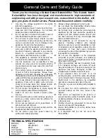 Preview for 2 page of Goldair GSD150 Operating Instructions Manual