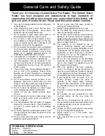 Preview for 2 page of Goldair GSFH210 Operating Instructions