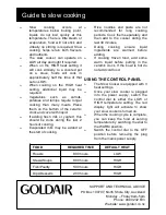 Предварительный просмотр 4 страницы Goldair GSL150 Operating Instructions Manual