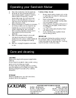 Preview for 4 page of Goldair GSM220 Operating Instructions