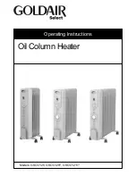 Preview for 1 page of Goldair GSOC125 Operating Instructions Manual