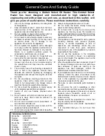 Preview for 2 page of Goldair GSOC125 Operating Instructions Manual