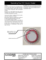 Предварительный просмотр 5 страницы Goldair GSOC125 Operating Instructions Manual