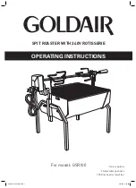 Goldair GSR100 Operating Instructions Manual preview