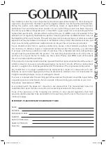 Preview for 10 page of Goldair GSR100 Operating Instructions Manual