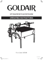 Preview for 12 page of Goldair GSR100 Operating Instructions Manual