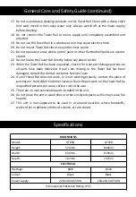 Preview for 3 page of Goldair GTR5B Operating Instructions Manual