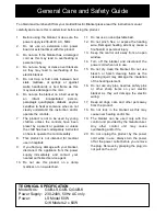 Предварительный просмотр 2 страницы Goldair GUB SERIES Operating Instructions Manual