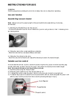 Preview for 4 page of Goldair GVC100 Operating Instructions Manual