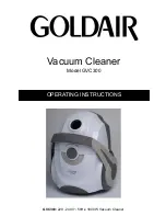 Goldair GVC300 Operating Instructions Manual preview