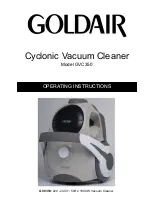 Goldair GVC350 Operating Instructions Manual preview