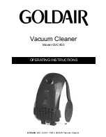 Goldair GVC400 Operating Instructions Manual preview